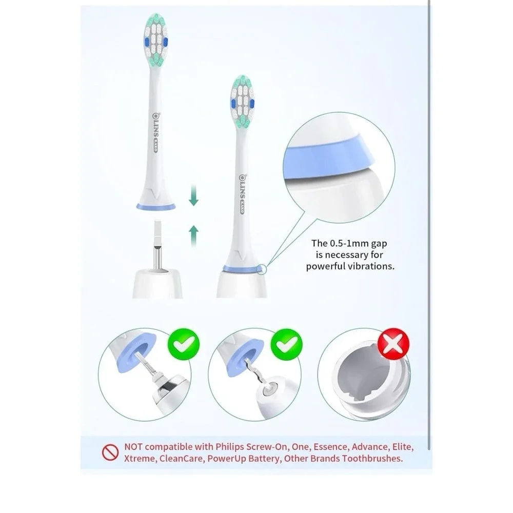 New Replacement Brush Heads for Philips Sonicare Toothbrush Handles Toothbrush H